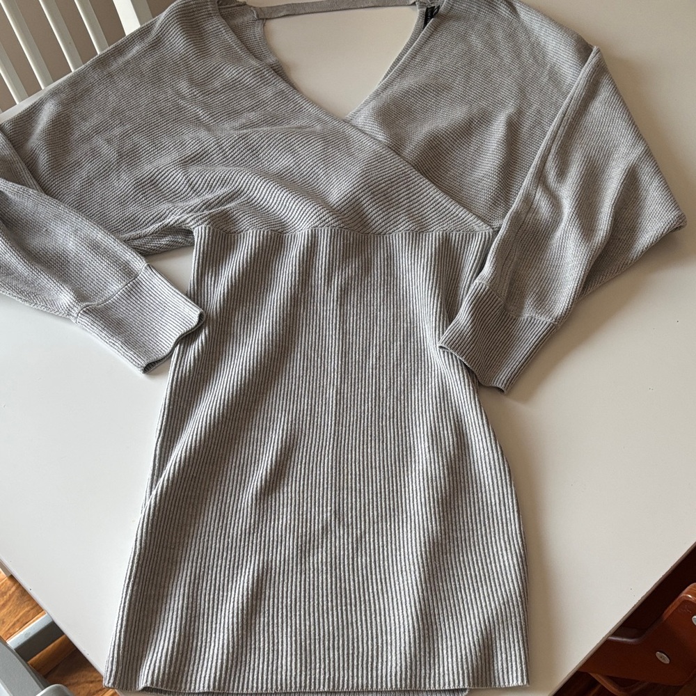 Dynamite Light Gray sweater dress